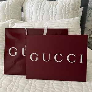Gucci Shopping Bag, Gift Box, Ribbon and receipt holder